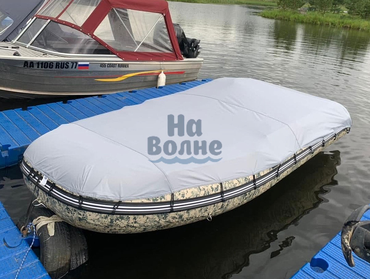 Стояночный тент на крючках на лодку ПВХ Стояночный тент на крючках на лодку ПВХ